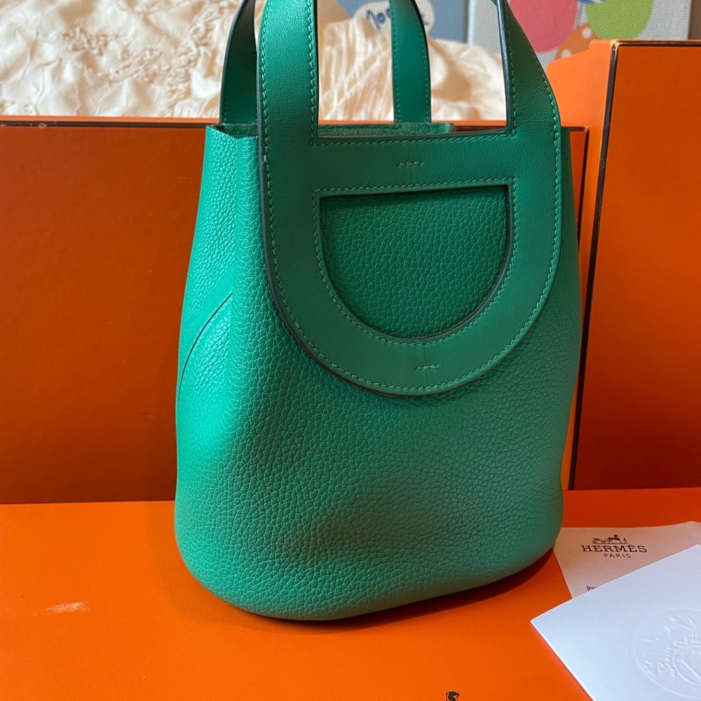 Hermes In the Loop Green Tote